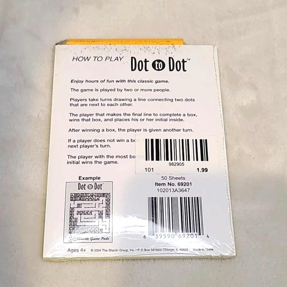 Classic Game Pads Travel/Vacation Set - Tic Tac Toe/Hangman/Dot to Dot NIB/NWT